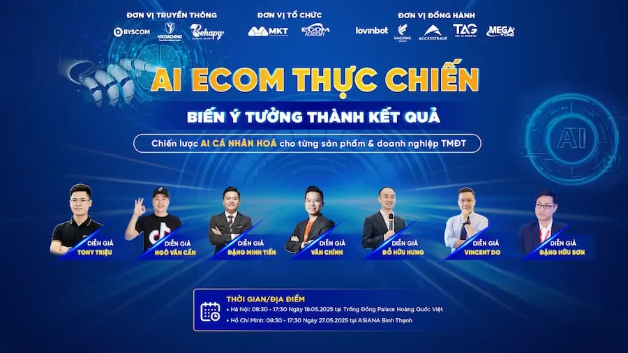 Ai Ecom thực chiến 2025: giải mã tăng trưởng TMĐT
